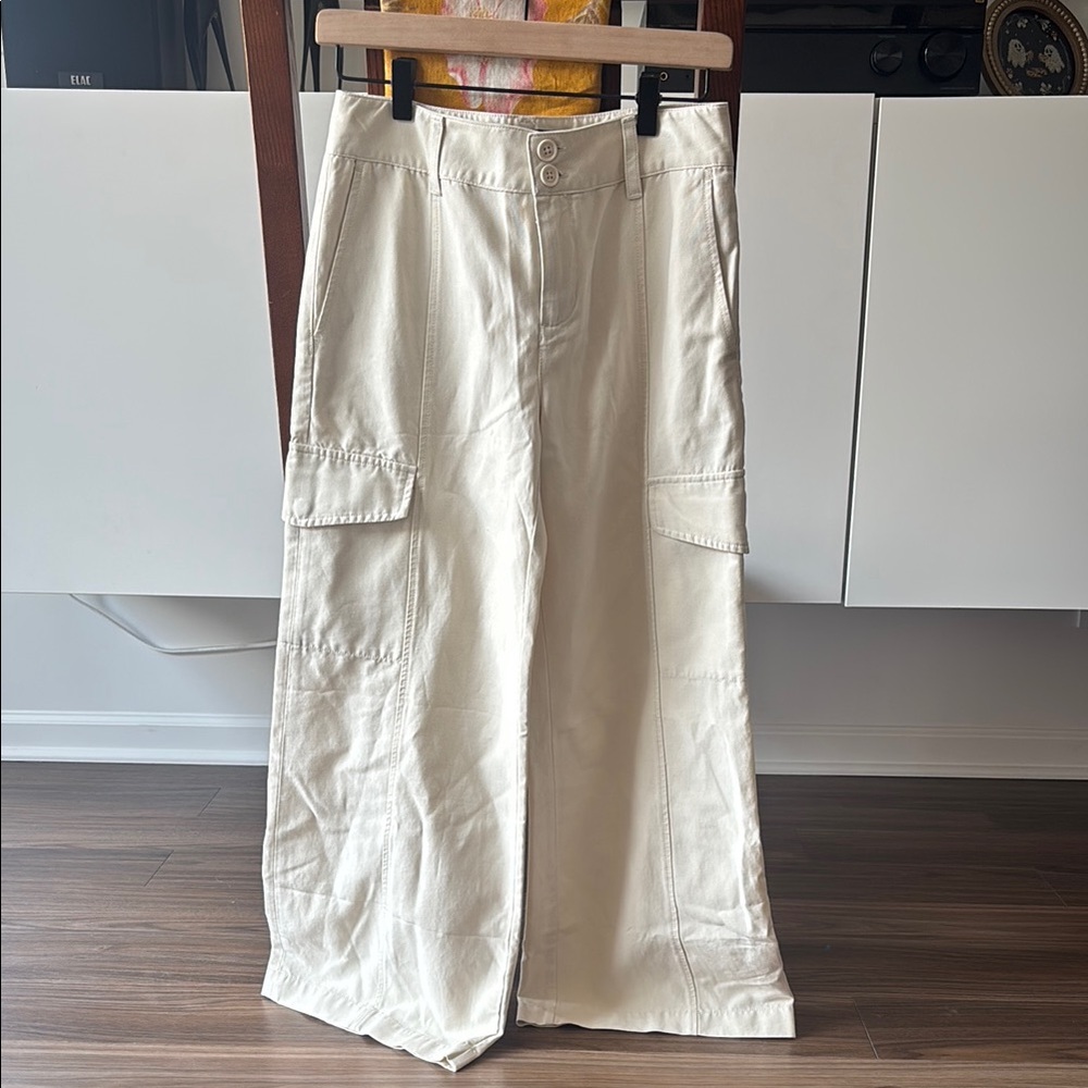 Sanctuary Cream Wide Leg Pants